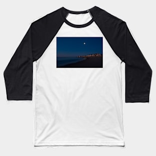 Moon over Plaice Cove Baseball T-Shirt